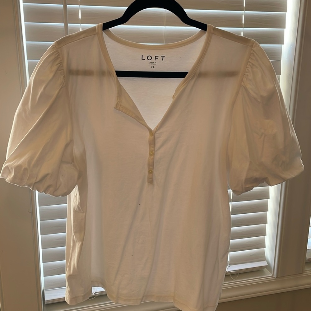 White blouse from Loft